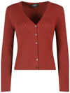 Shanya Cotton Cardigan Burgundy - A.P.C. - BALAAN 2