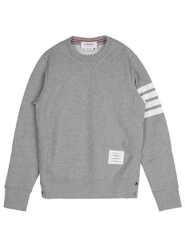 4 Bar Loopback Jersey Sweatshirt Light Grey - THOM BROWNE - BALAAN 2