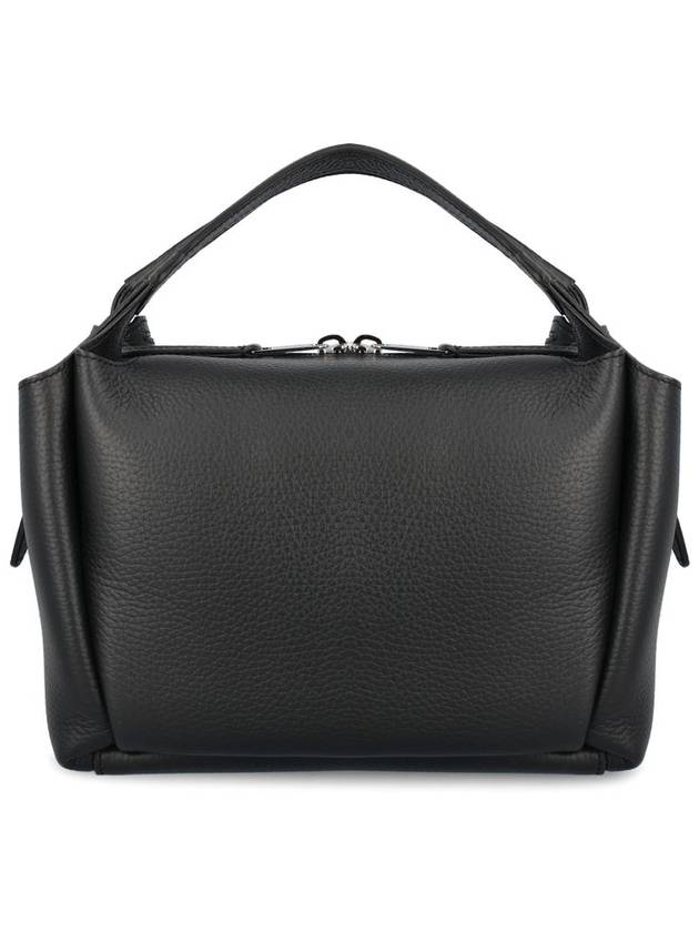 Logo Leather Mini Tote Bag Black - TOD'S - BALAAN 3