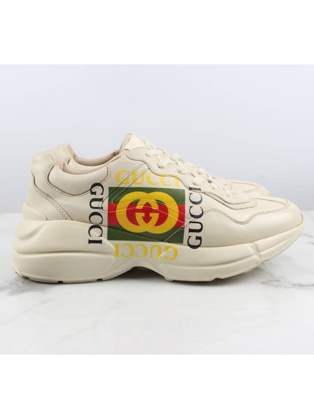 Square Logo Rhyton Sneakers 8 5 - GUCCI - BALAAN 5