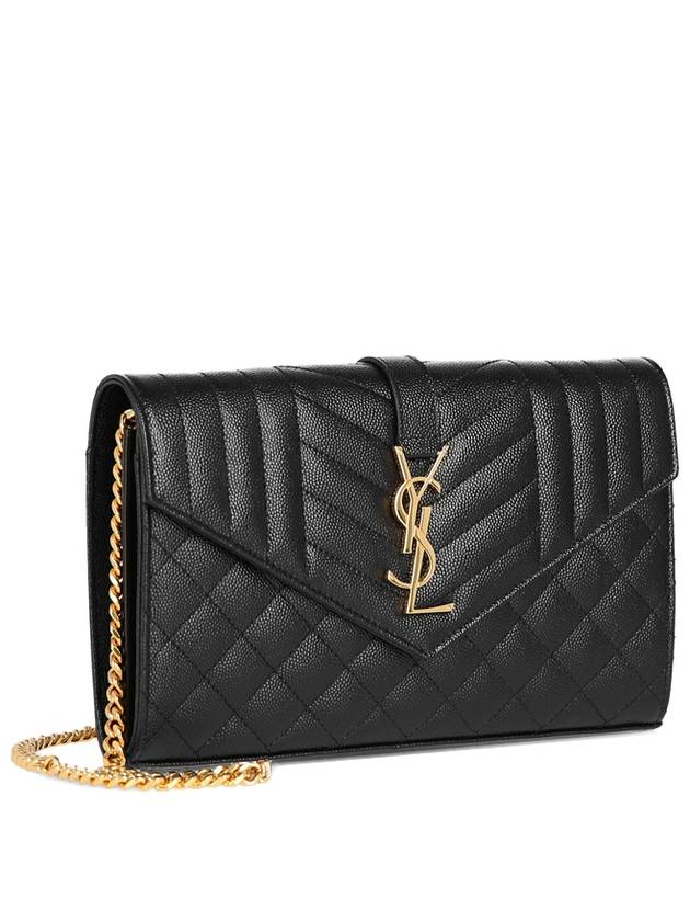 Cassandre Monogram Chain Cross Bag Black - SAINT LAURENT - BALAAN 3