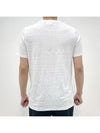 Karman Logo Linen Short Sleeve T-Shirt White - ISABEL MARANT - BALAAN 5