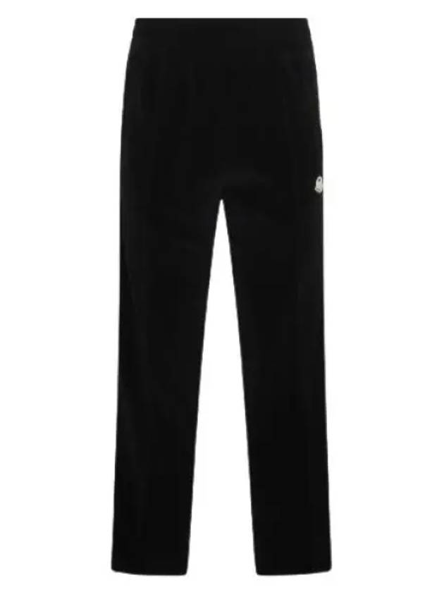 Chenille Logo Patch Track Pants Black - MONCLER - BALAAN 2