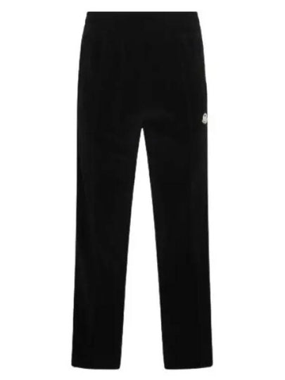 Chenille Logo Patch Track Pants Black - MONCLER - BALAAN 2