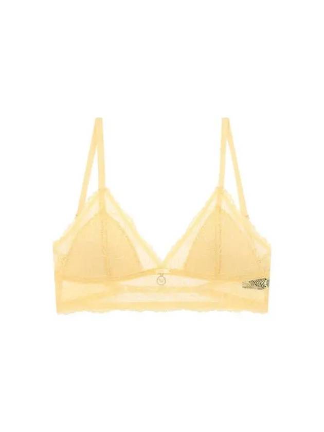 UNDERWEAR Women s Flower Lace Triangle Bra Yellowish Beige - EMPORIO ARMANI - BALAAN 1