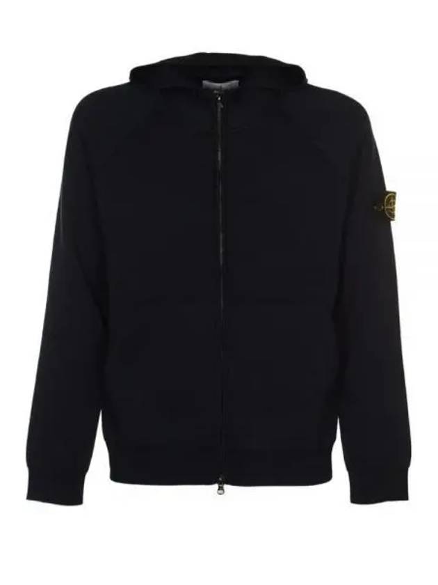 Wappen Patch Cotton Hooded Jacket Navy - STONE ISLAND - BALAAN 2