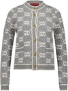 GG Boucle Jacquard Cardigan Grey - GUCCI - BALAAN 2