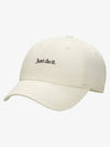 Club Unstructured Tennis Cap Coconut Milk Black FB5370 113 - NIKE - BALAAN 1