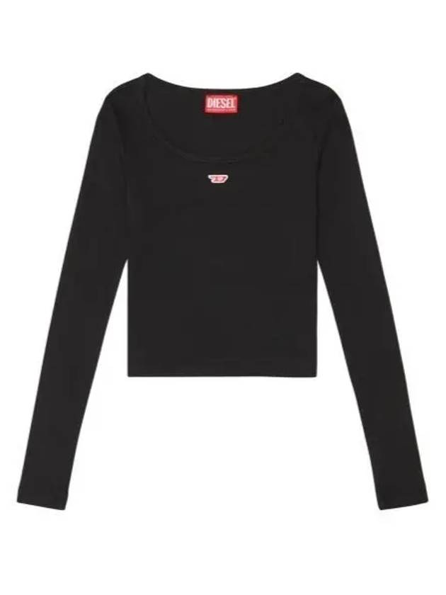 T-Ballet-D Logo Long Sleeve T-Shirt Black - DIESEL - BALAAN 2