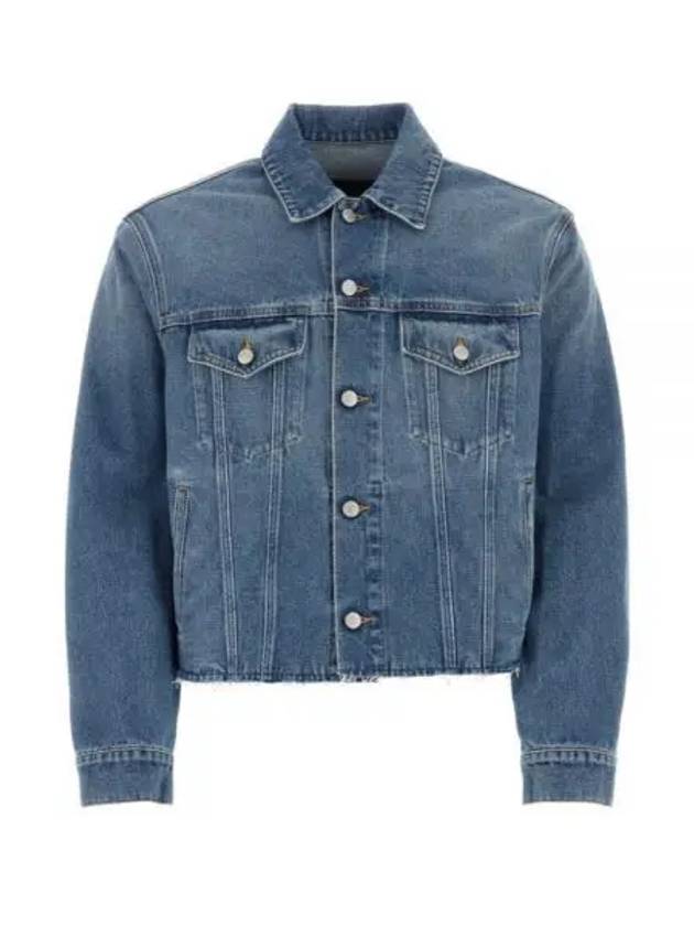 Single-Stitch Logo Denim Jacket Blue - MAISON MARGIELA - BALAAN 2