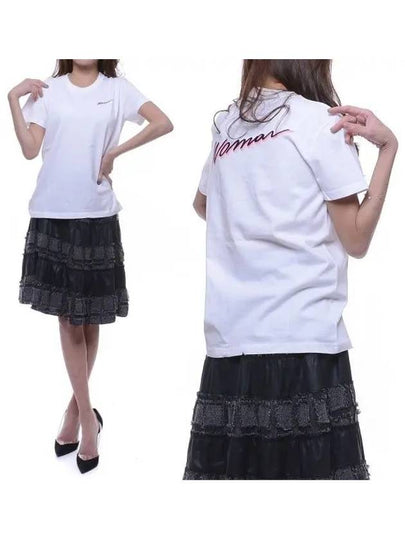 Woman's Logo Short Sleeve T-Shirt White - OFF WHITE - BALAAN 2