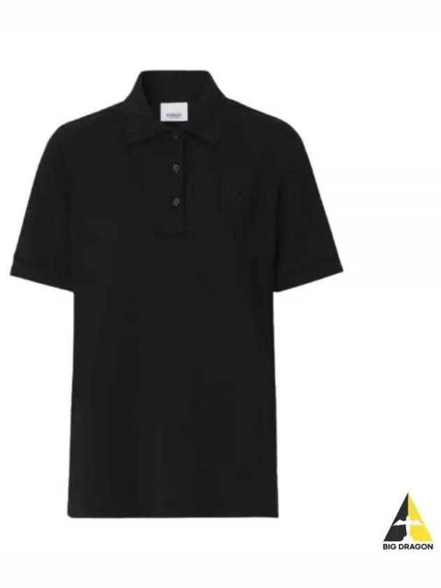 Women's TB Monogram Polo Shirt Black - BURBERRY - BALAAN 2