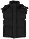 Alexandre Mattiussi Technical Canvas Padded Vest Black - AMI - BALAAN 1