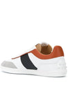 Logo Panel Tab Leather Low-Top Sneakers White - TOD'S - BALAAN 4