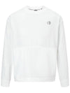 WOMEN Hexcurl Crew Neck Woven Sweatshirt White - PERSIANCAT - BALAAN 1