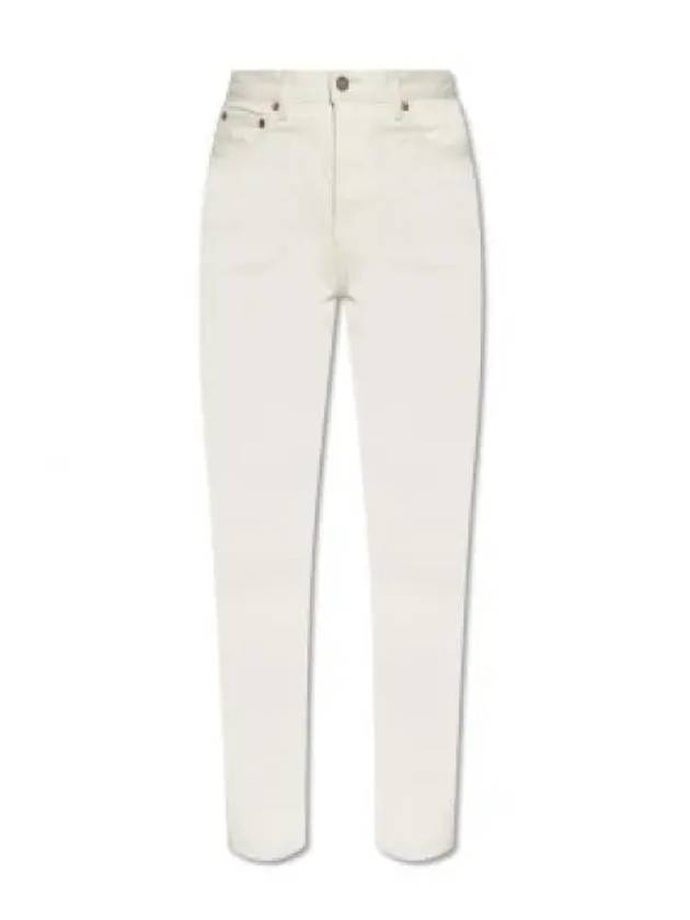 Slim Fit Denim Jeans Chalk White - SAINT LAURENT - BALAAN 2