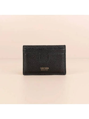 T Line Card Holder Black Y0232LCL158G1N001 - TOM FORD - BALAAN 1