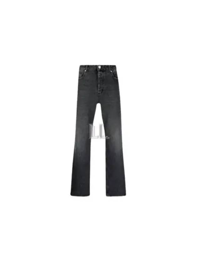 Straight Denim Jeans Black - AMI - BALAAN 2