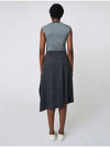 AW42SK05 Unbalanced hemline skirt Charcoal - ATHPLATFORM - BALAAN 8