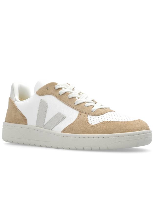 Veja ‘V-10 Chromefree Leather’ Sneakers, Men's, White - VEJA - BALAAN 4