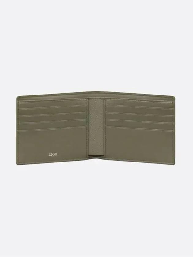 Bifold Gravity Leather Half Wallet Khaki - DIOR - BALAAN 3