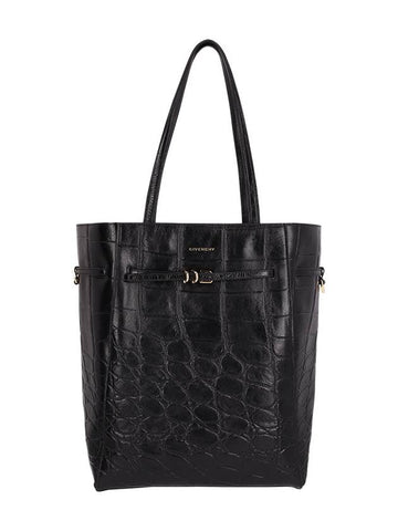 VOYOU MEDIUM CROCODILE LEATHER TOTE BAG - GIVENCHY - BALAAN 1