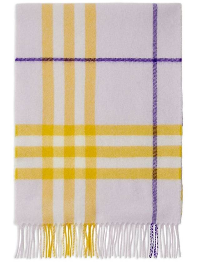 Check Cashmere Scarf Pink - BURBERRY - BALAAN 3