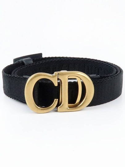 Saddle 20mm Jacquard Belt Black Antique Gold - DIOR - BALAAN 2