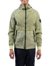 Watro Nylon Hooded Jacket Lime Green - STONE ISLAND - BALAAN 2