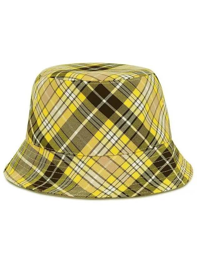 Vintage Check Reversible Bucket Hat Yellow - BURBERRY - BALAAN 3