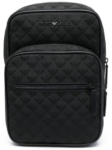 Lettering Logo Monogram Jacquard Backpack Y4O419Y022V - EMPORIO ARMANI - BALAAN 1