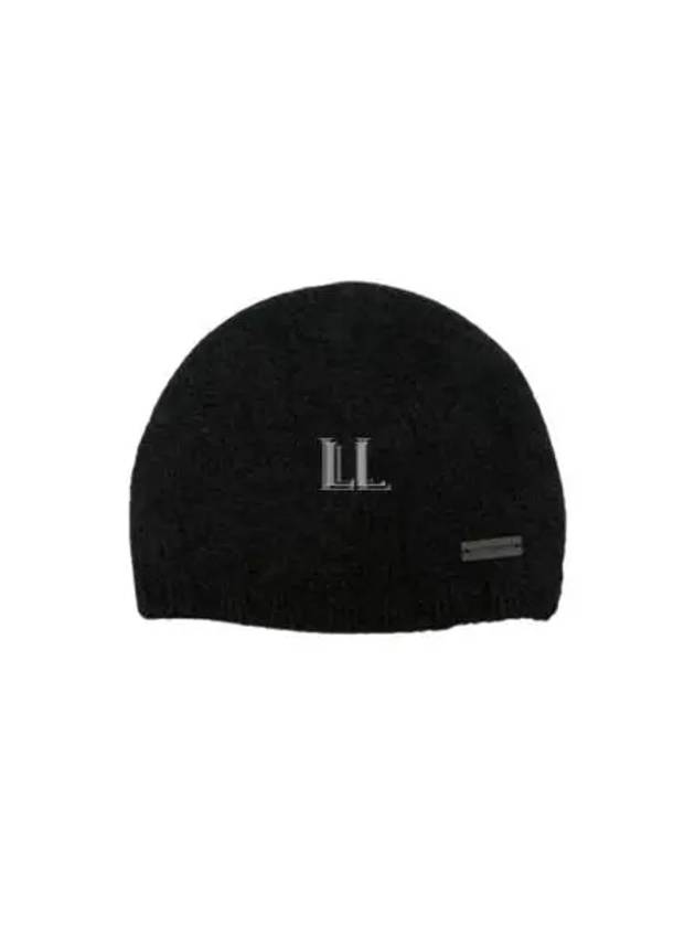 Bonnet Knit Beanie Black - SAINT LAURENT - BALAAN 2