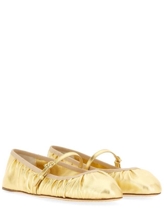 Dolce & Gabbana Mordoré Nappa Ballerina - DOLCE&GABBANA - BALAAN 2