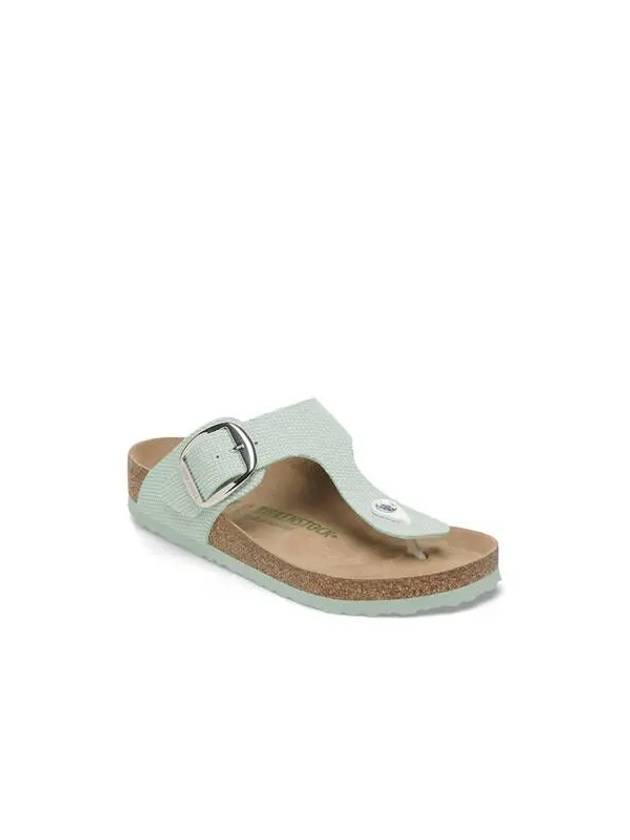 Women s Gizeh Big Buckle Rivet Logo Flip Flops NARROW Mint - BIRKENSTOCK - BALAAN 1