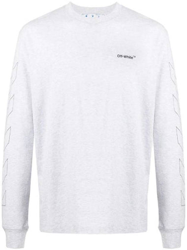 Diag Outline Skate Sweatshirt Gray - OFF WHITE - BALAAN 1