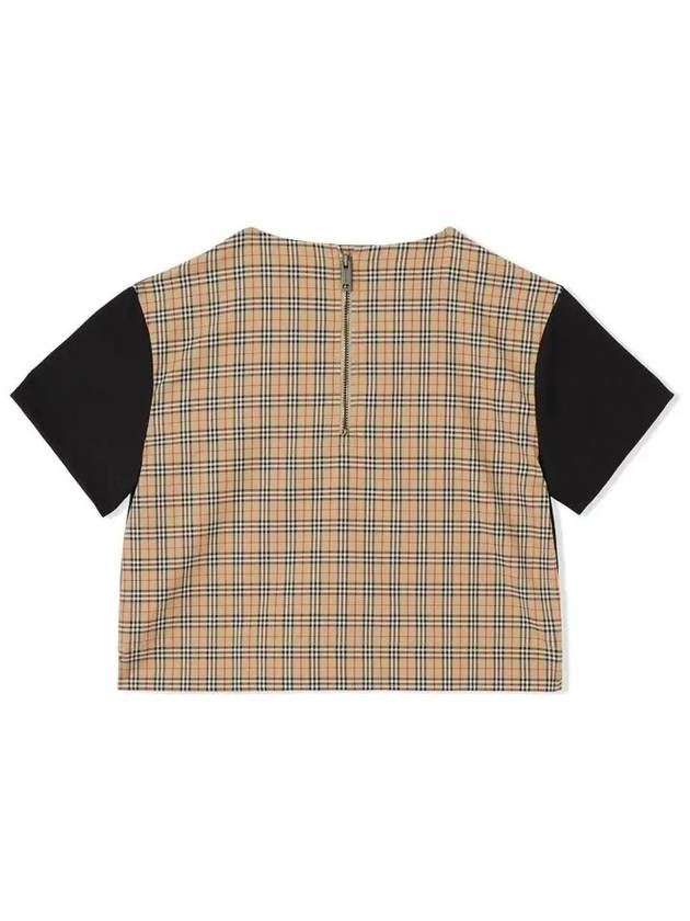 Kids Check Panel T Shirt 8051779 - BURBERRY - BALAAN 3