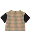 Kids Women s Check Panel T Shirt 8051779 - BURBERRY - BALAAN 3