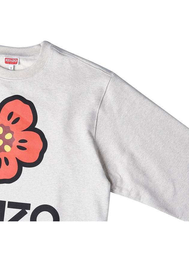 Men's Boke Flower Print Sweatshirt Light Grey - KENZO - BALAAN 5