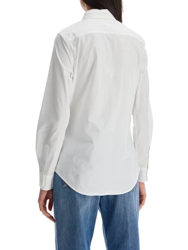 Stretch Slim Fit Long Sleeve Shirt White - POLO RALPH LAUREN - BALAAN 4