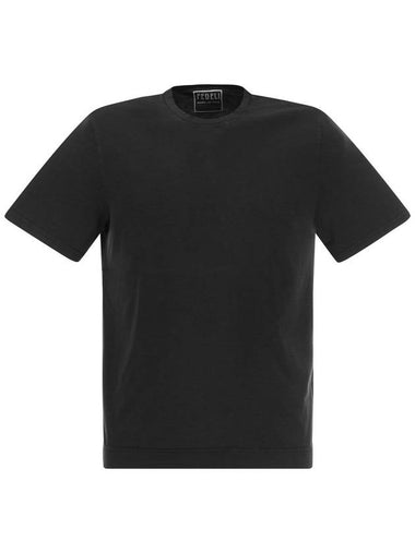 Crew-neck cotton T-shirt - FEDELI - BALAAN 1