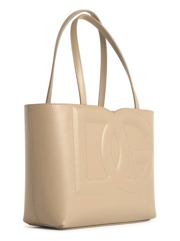 Dolce & Gabbana Small Beige Leather Shopping Bag - DOLCE&GABBANA - BALAAN 2