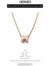 Mini Pop H Pendant Rose Gold Rose Dragee - HERMES - BALAAN 3