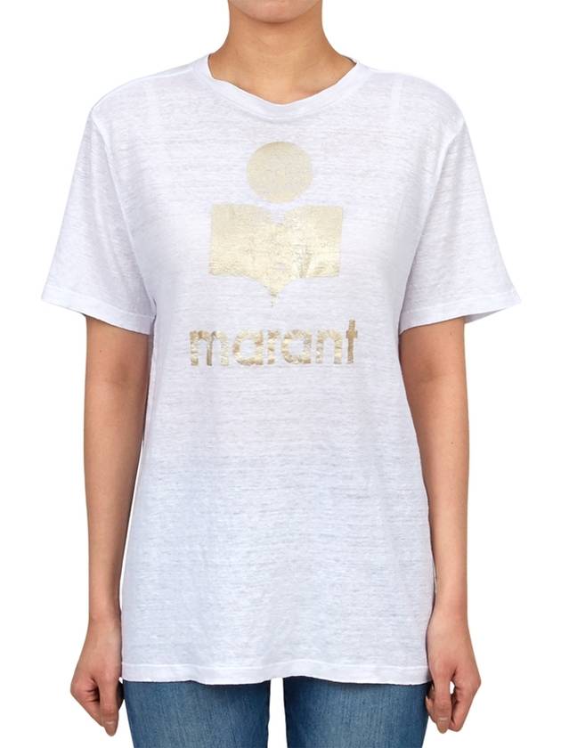 Isabel Marant Zwell Women s Short Sleeve T Shirt TS0001FB A1N10E WHLG - ISABEL MARANT ETOILE - BALAAN 1