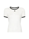 Contrast Signature Short Sleeve T-Shirt White - COURREGES - BALAAN 2