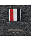 Pebble Grain Leather Brief Case Grey - THOM BROWNE - BALAAN 8