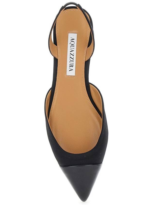 'Milanese' Black Slingback Ballet Flats In Grosgrain And Leather Woman - AQUAZZURA - BALAAN 4