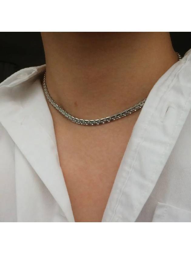 flat necklace silver - BASSCLEF - BALAAN 2