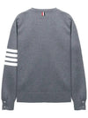 4 Bar Armband Milano Stitch Knit Top Mid Grey - THOM BROWNE - BALAAN 3