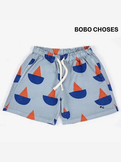 Kids Boat Woven Shorts 123AC079 400 - BOBO CHOSES - BALAAN 2