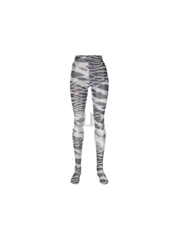 Women's Camouflage Pattern High-Waist Leggings Blue - DIESEL - BALAAN 2